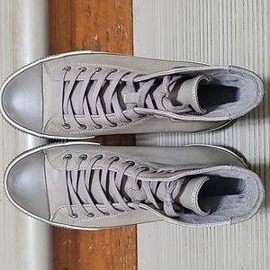 Men's All Saints High-top leather sneakers Size 8.